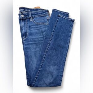 SOLD - American Eagle High Rise Skinny Jeans size 12 - Xlong